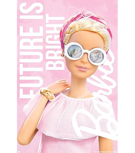 Barbie 50x70cm ポスター 6枚セット Amazon.com: BUY ART FOR LESS Officially Licensed Barbie