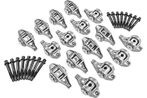 Handor 10214664 12669993 Motorsports LS1 Rocker Arms and Bolts with Trunion Kit Fits for LS2 LS6 LQ4 LQ9 LY5 LY6 LM7 4.8 5.3 5.7 6.0L Replacement# MR-1341 12681275