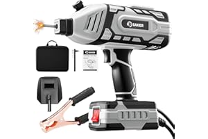 Saker Portable Welding Machine, 110V Arc Stick Welder with IGBT Inverter 5 Variable Current Settings, Fits for 3/32" Wire Rods (Grey) - Electrodes Not Included