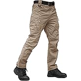 TACVASEN Men's Tactical Pants 9 Pockets Cargo Hiking Pants Lightweight Work Pants for Men Construction Water Resistant