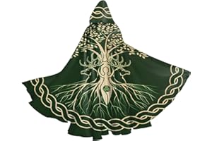 YETTA YANG Halloween Hooded Robe Cloak for Adult Men Women Christmas Hoodies Cape Cosplay Cosplay Costumes