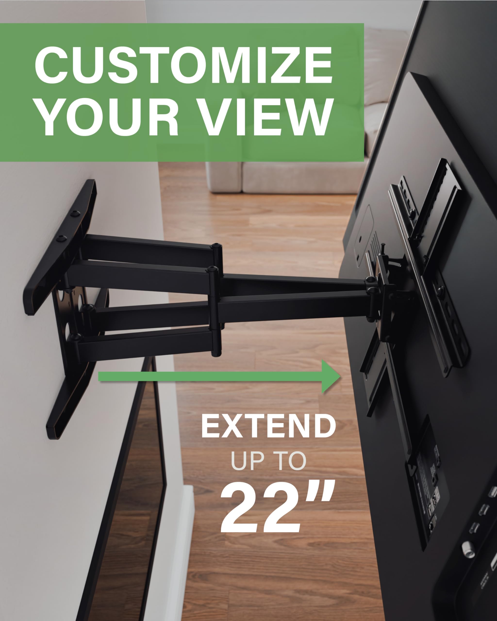 SANUS Premium Full Motion TV Mount for 42