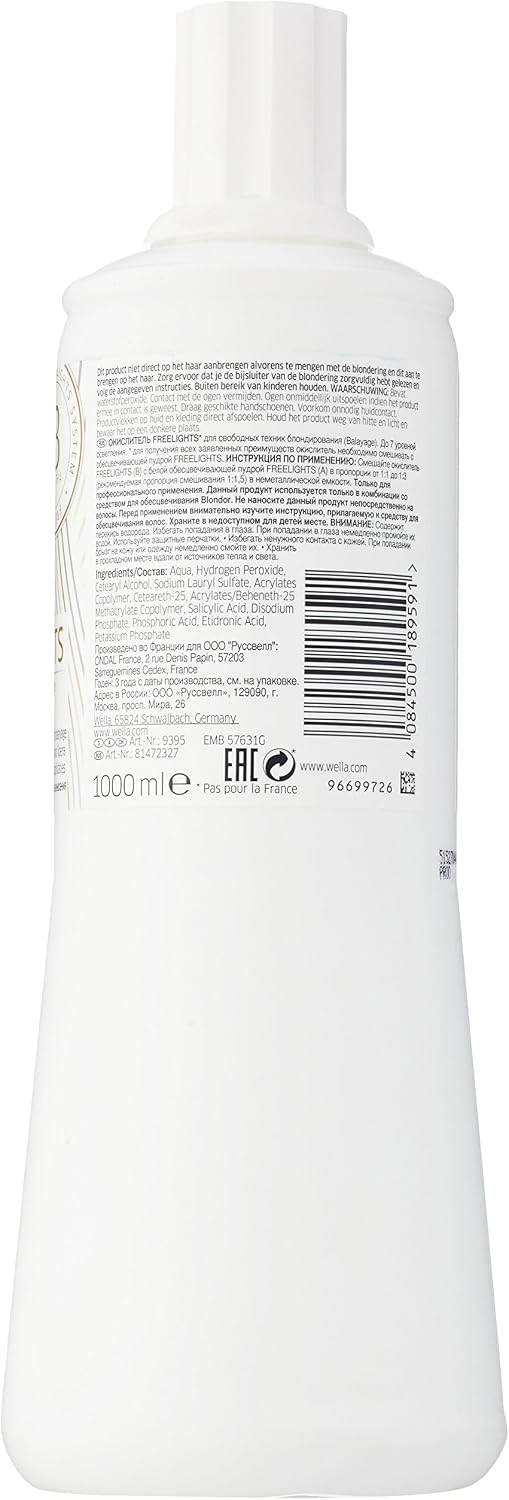 Wella Professionals Blondor Freelights 6 Percent Bleaching Cream, 4084500189591, 1 l (Pack of 1) - Image 3