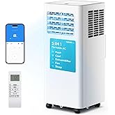 EUHOMY Portable Air Conditioners 12,000 BTU, 5-in-1 Portable AC Unit Up to 550 Sq.Ft. for Bedroom with Cool, Heat, Fan, Dehum