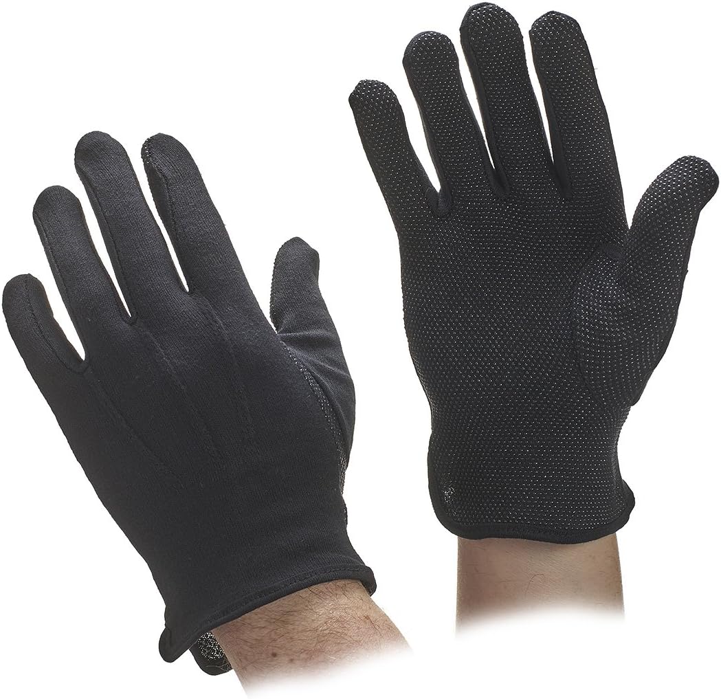 Beaded Cotton Parade Standard Length Gloves - White or Black