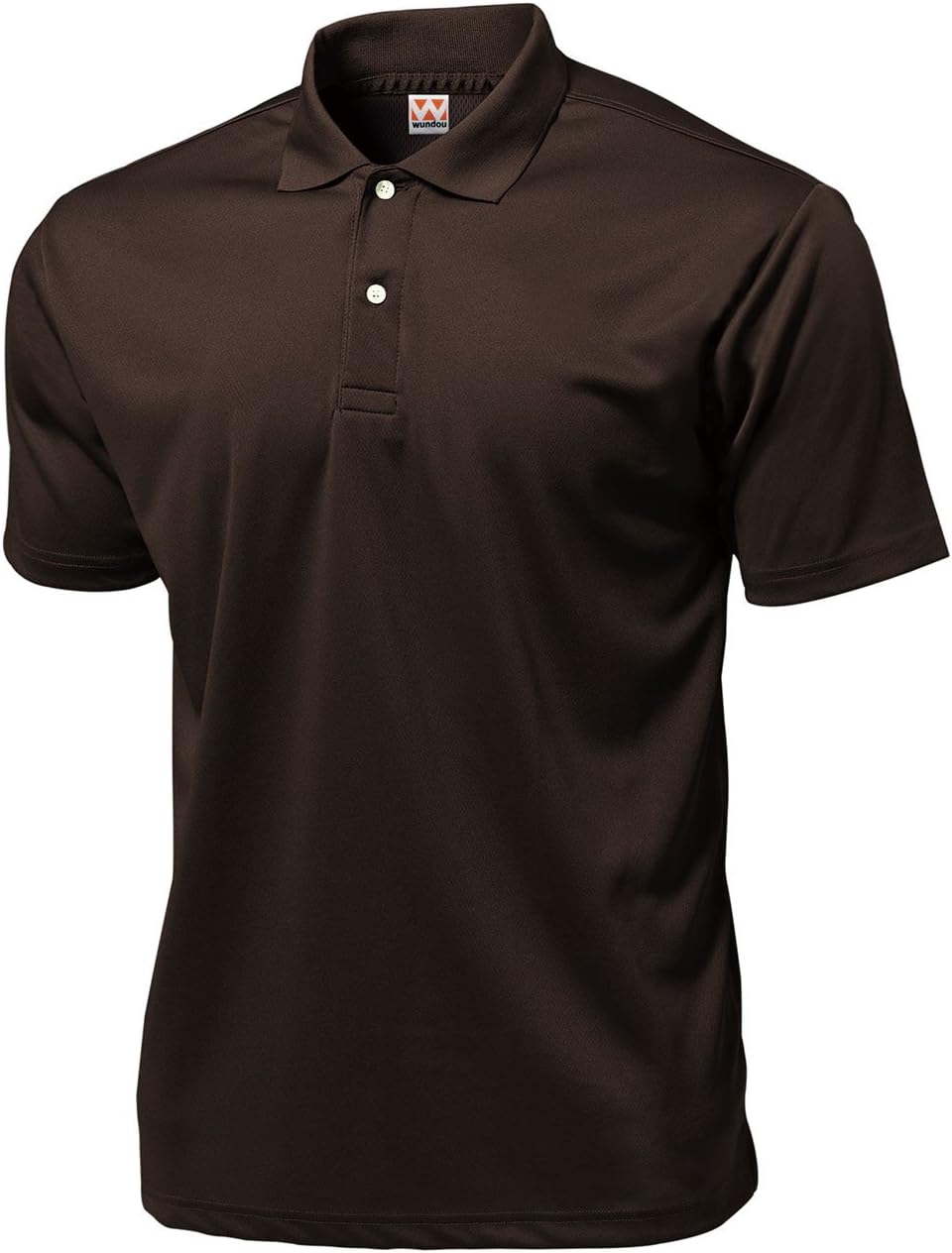 WundouMen's Sports Dry Light Polo-Shirts P335?XL?Brown