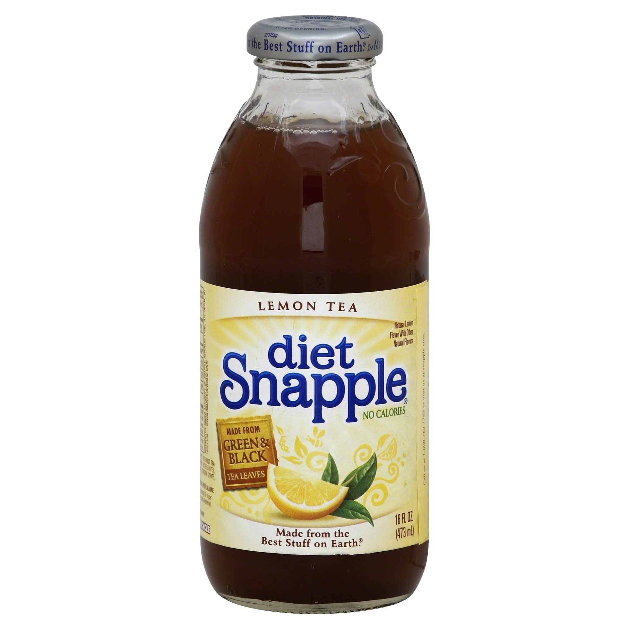 Photo 1 of (12pack)Diet  Snapple Iced Tea, Lemon, 16 fl oz