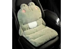 GENERIC Cute Seat Cushion - Stable Car Lumbar Support Cushion, Adorable Cartoon Chair Cushion Integrated Design Cute Chair Cushion, Anti Slip Plush Car Seat Cushion for Chair Car Patio Wheelchair