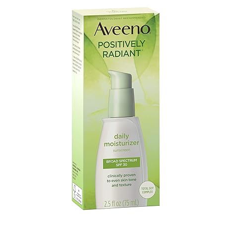 aveeno positively radiant daily moisturizer spf 15 para que sirve