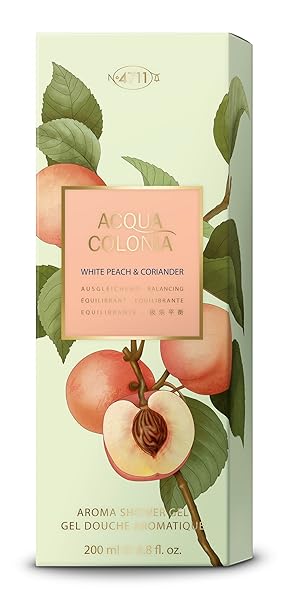 MUELHENS 4711 ACQUA COLONIA WHITE PEACH AND CORIANDER FOR WOMEN – 6.8 OZ SHOWER GEL