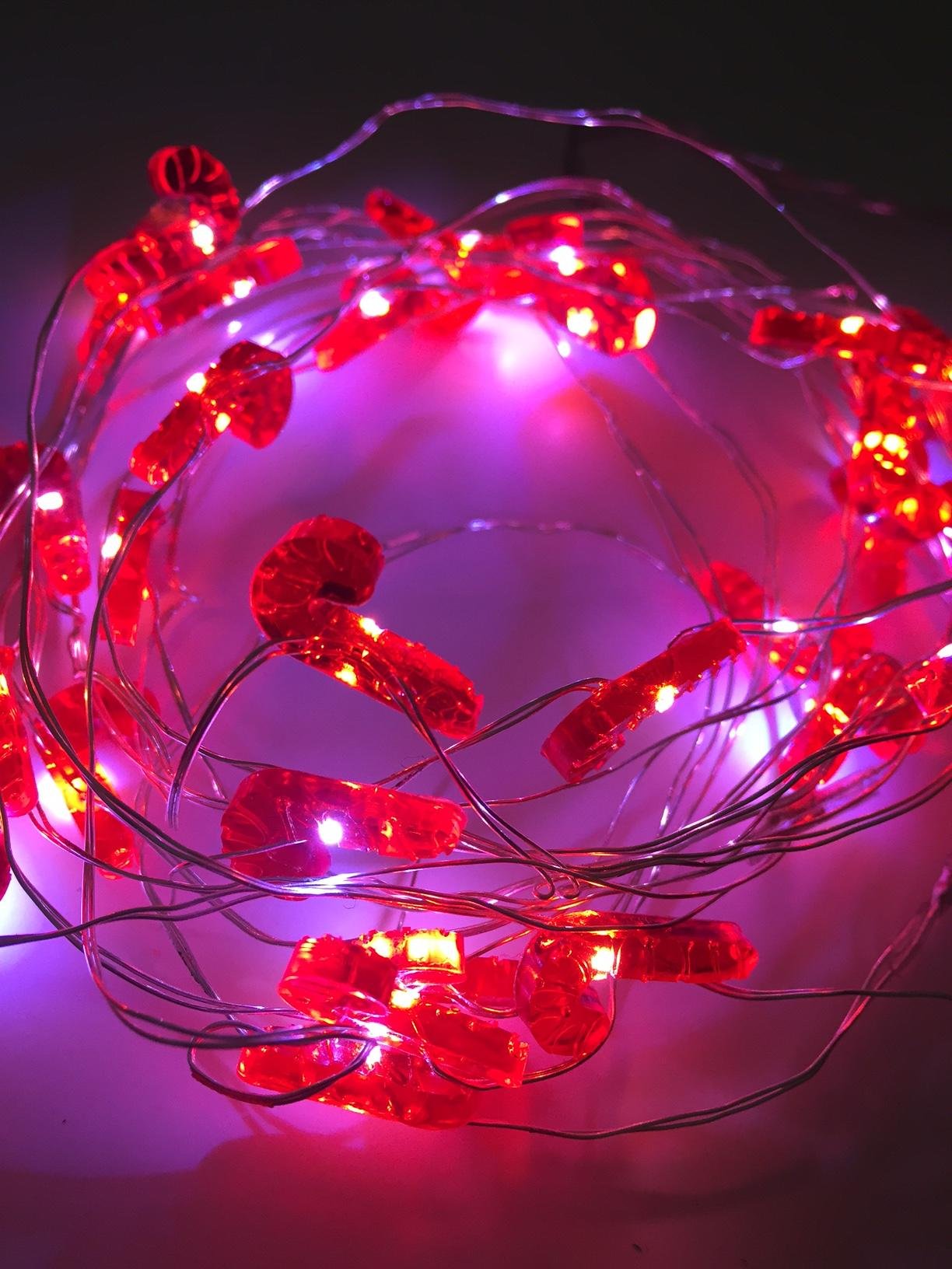 Allure Mini LED Candy Cane String Lights with Timer by Boston Warehouse
