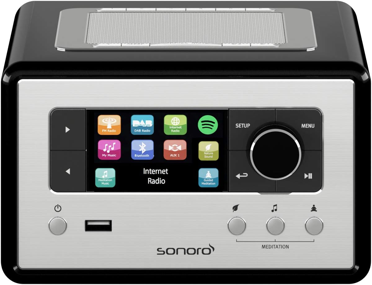 Sonoro RELAX Stereo with Bluetooth USB/FM/DAB+ - Black