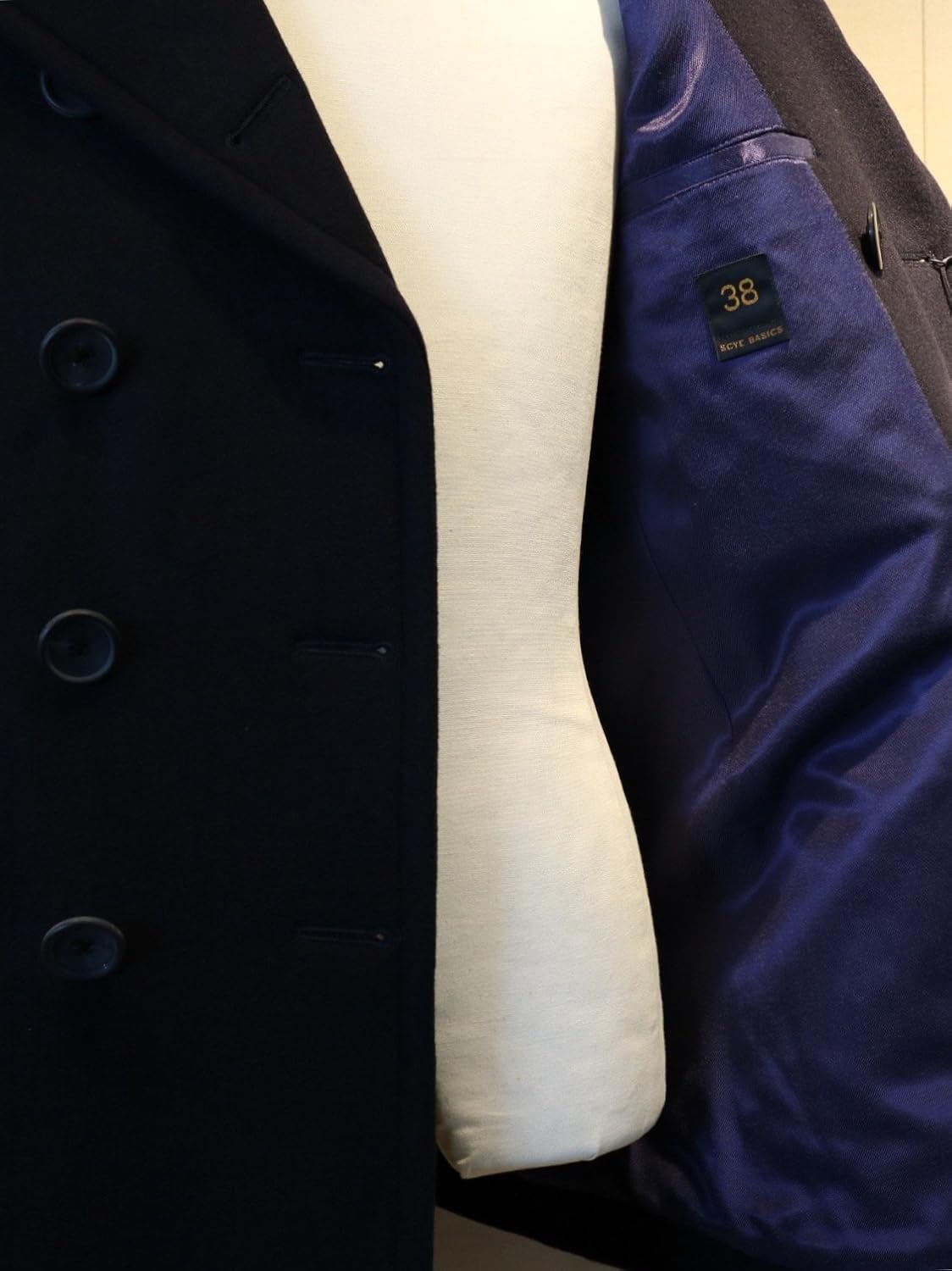 Amazon 14 Aw Scye Basics サイベーシックス ウールカシミアメルトンpコート メンズ Col 16 チャコール Size38 コート ジャケット 通販