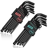 DISEN 26 Pieces Hex Key Allen Wrench Set Metric