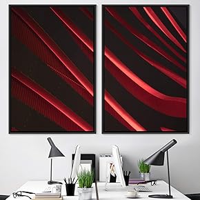signwin 2 Piece Framed Canvas Wall Art Abstract...