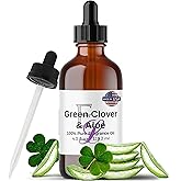 Green Clover & Aloe Fragrance Oil, 4 oz Premium, Long Lasting Diffuser Oils, Nostalgic, Clean & Fresh Essential Oils Reminiscent of Disney World, Relaxing Crisp Green Leaf & Beach Waves Aromatherapy