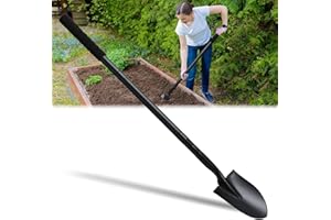 Small Shovels for Digging, Garden Spade Shovel Beach Shovels with 43.3in Handle,Heavy Duty Portable Metal Shovel for Gardenin