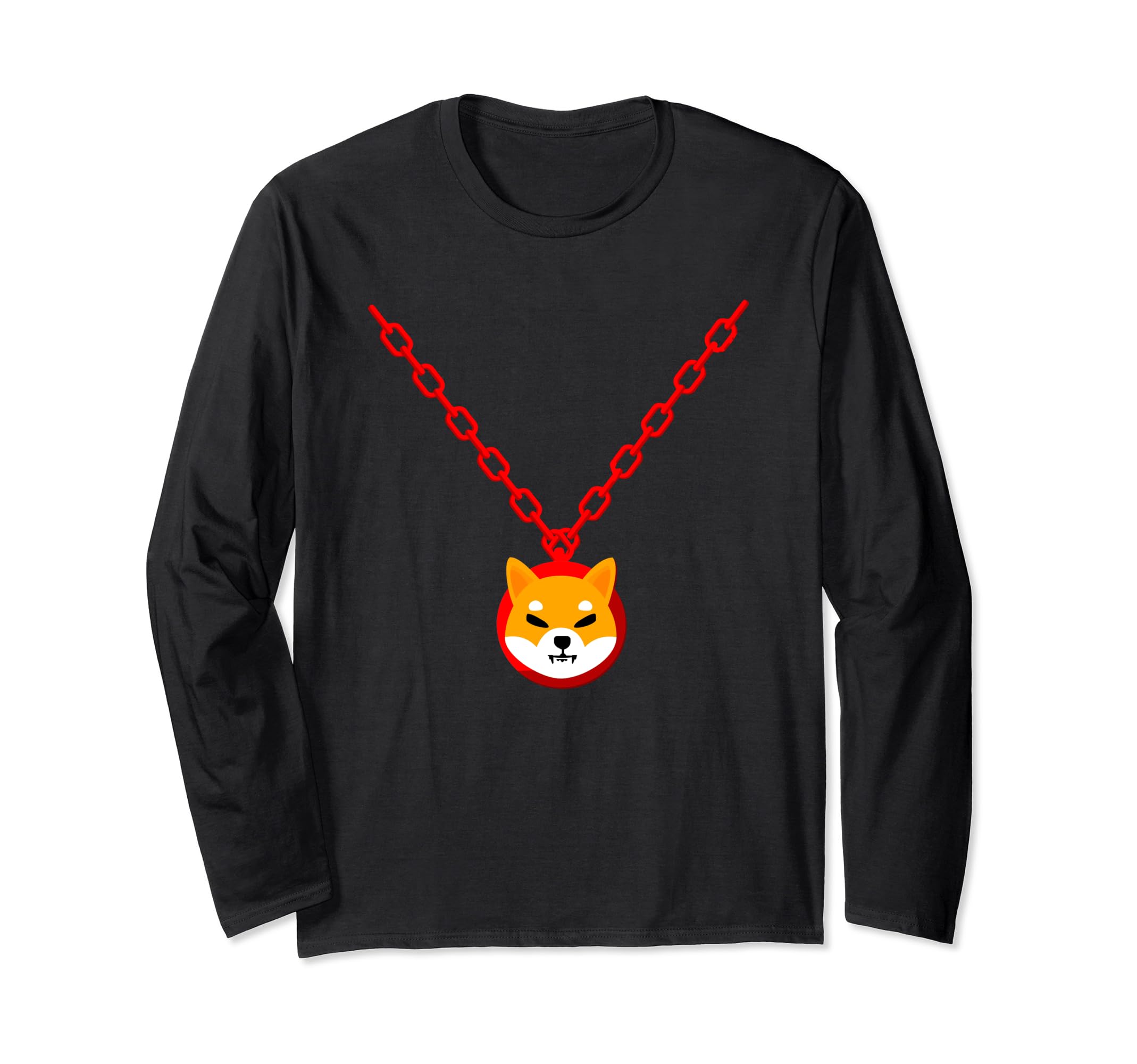 Shiba Inu Coin Blockchain Cryptocurrency Digital Coin HODL Long Sleeve T-Shirt
