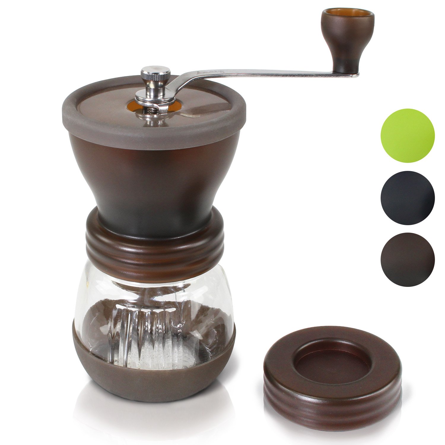 Amazy Molinillo de Cafe Manual  Molinillo de Ceramica para disfrutar del