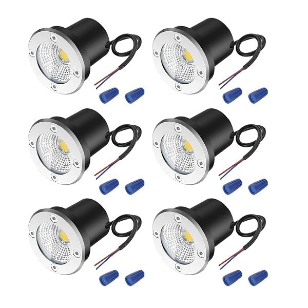 YIOVVOM 3W LED LOW VOLTAGE LANDSCAPE LIGHTS WELL...