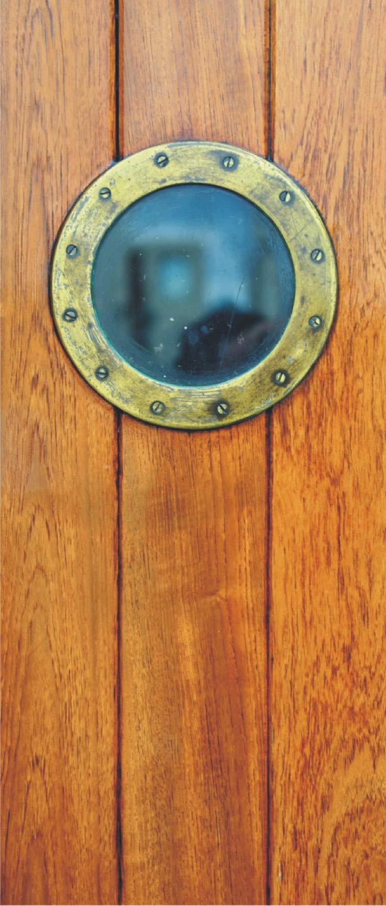 AG DESIGN Porthole Giant Wall Poster, Non Woven, Multi-Colour, 90 x 202 cm