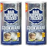 Bar Keepers Friend Cookware Cleanser & Polish (12 oz) - Cleaner, Degreaser & Stain-Remover - for Use on Stainless Steel and C