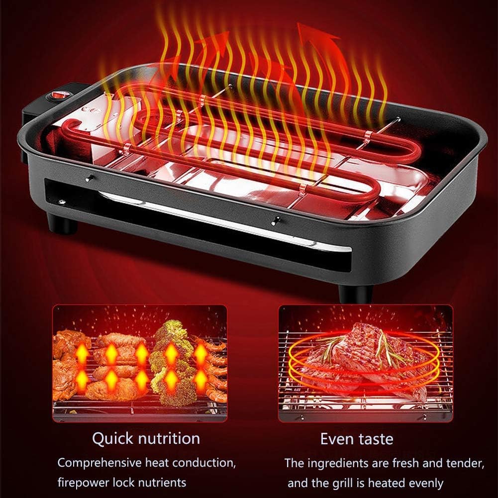 Review BIYLL Electric Grills, 1300W,Large Fit Grill, Hot Plate and Toastie Machine with Improved