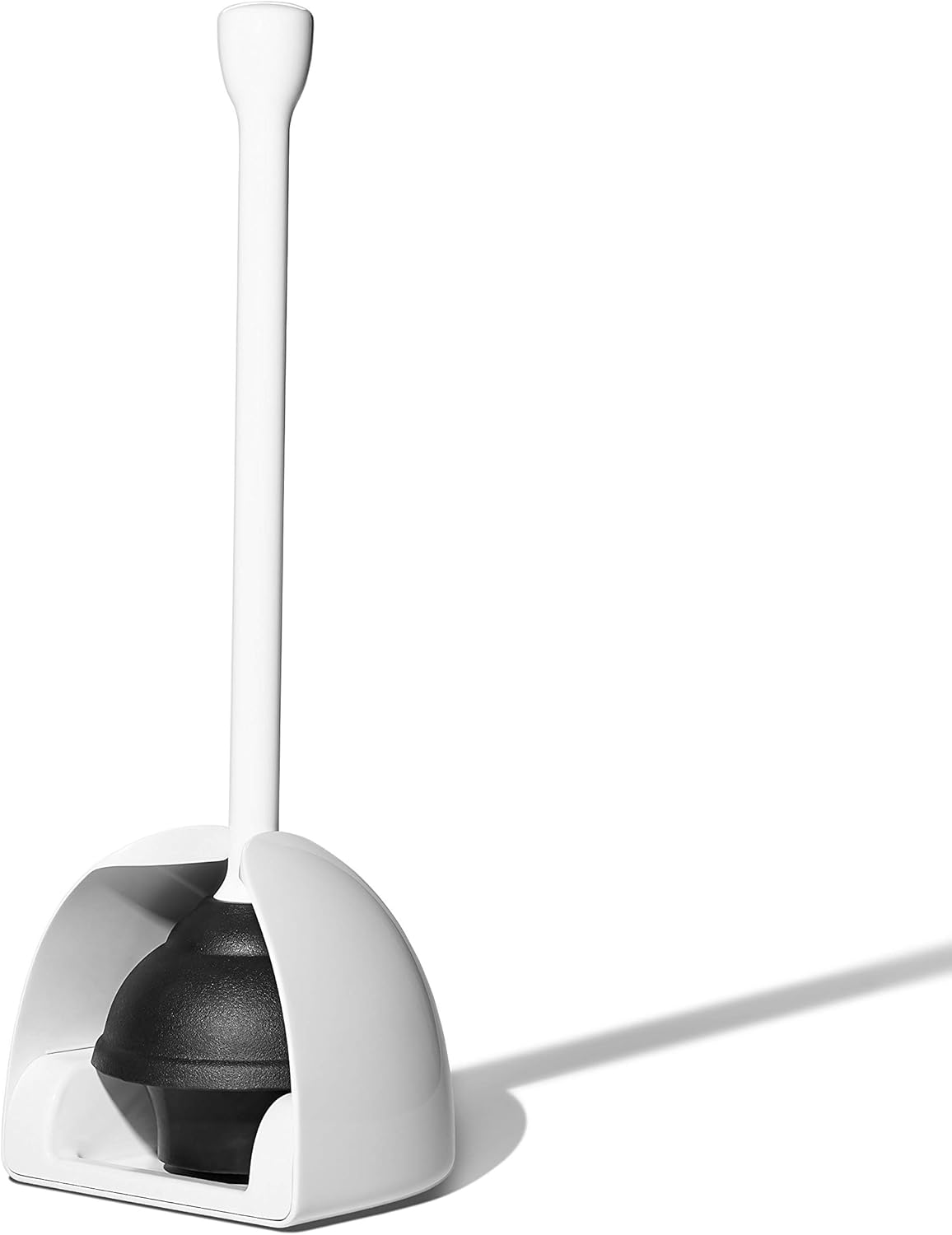 OXO Good Grips Toilet Plunger with Cover,White,: Home & Kitchen