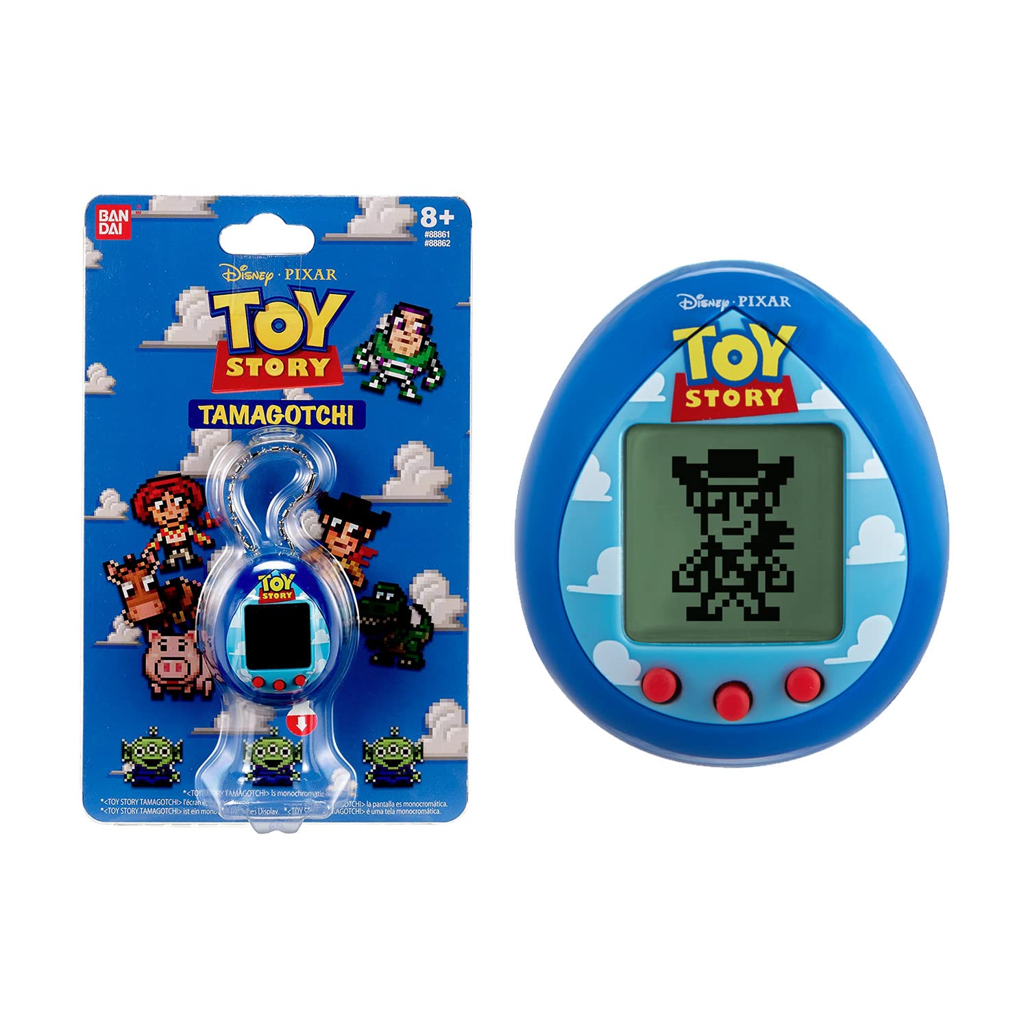 Pixar Toy Story Cloud Tamagotchi Interactive Digital Pet | Blue Handheld Virtual Game | Perfect Holiday Gift Kids Ages 8+