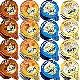 Coffee Creamer Singles Variety Pack, 48 Count &ndash; Single Serve Creamers with Delight, Hazelnut, French Vanilla, Caramel &amp; Original &ndash; Non Refrigerated Mini Creamer Cups for Home, Office, Coffee Bar &amp; Gifts