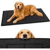 Wedeuo Chew Proof Dog Crate Pad, Indestructible Dog Bed for Aggressive Chewers, Waterproof Machine Washable Dog Kennel Pad (35x22 in)