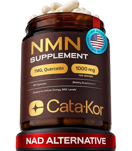 Cata-Kor Liposomal NAD+ Supplement with Resveratrol – Advanced NAD Resveratrol : Health & Household