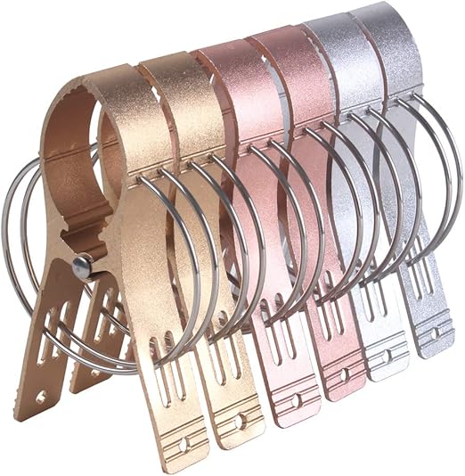 Z Set of 6 Aluminium Alloy Beach Bath Towel Clips