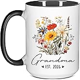 First Time Grandma Est 2026 Gifts, You're Going To Be New Grandma Gifts, Mom Promoted To Grandmother Mug, 1st Time Grandmother Gift, Soon To Be Nana Cup, Baby Announcement Coffee Mug 15Oz