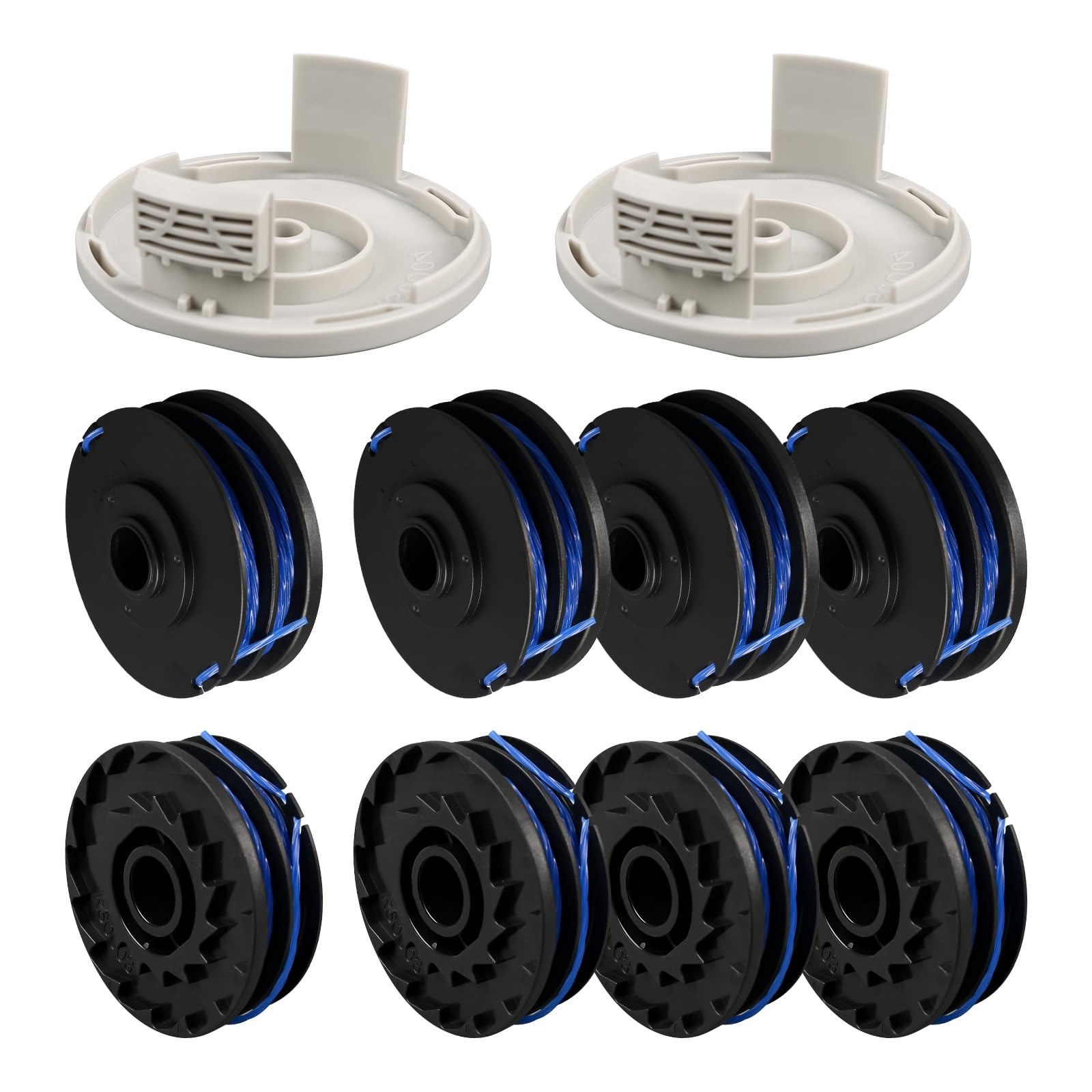 YWNYT RAC123 Strimmer Spool Line for Ryobi, 1.6mm x 8.3M Replacement Trimmer Spool for Ryobi RLT4027, RLT4125, RLT5027, RLT6030, RLT5127, RLT6130 (8+2)