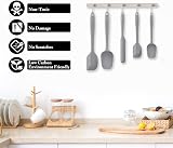 Hotec 600℉ Heat-Resistant Silicone Spatula Set Grey 5 pcs BPA-Free view 6