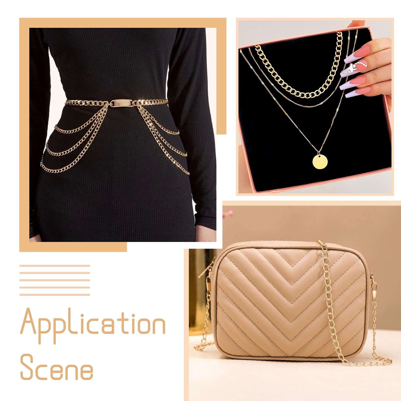 Craftdady 16.4 Feet Aluminum Curb Chain Link Gold Twisted Cable Cross Chain Unwelded 10x6.5mm with Spool for Bracelet Necklace Tassel Earring Jewelry Making