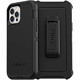 OtterBox Defender Series Screenless Edition Case for iPhone 12 & iPhone 12 Pro (Only) - Holster Clip Included - Non-Retail Packaging - Black