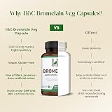 H&C Bromelain 500 mg Veg Capsules 180 Pineapple Extract GDU 2400 view 5