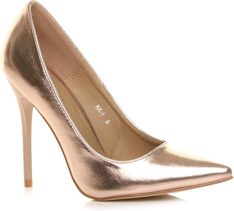 Ajvani Women�s High Heel Pointed Court Smart Party Work