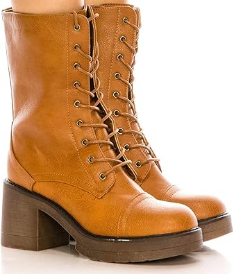 womens tan mid calf boots