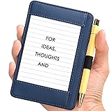 Leather Index Card Holder Blue 3 x 5 PU Index Card