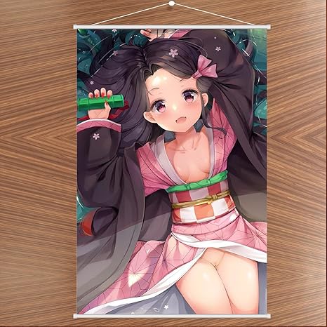 Amazon Hangsibo 鬼滅の刃 竈門禰豆子 タペストリー ポスター 掛ける絵 58cm X cm アニメ 萌えグッズ 通販