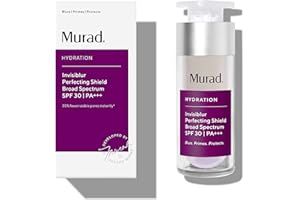 Murad Invisiblur Perfecting Shield SPF 30 - Hydration Skin Primer for Face - Blurs, Primes and Protects for Long Lasting Makeup Wear - SPF 30 Skin Treatment Backed by Science, 1.0 Oz