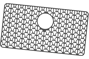 Baoblaze Silicone Sink Mat Sink Protector Hollow Reusable Heat Resistant Pad Kitchen Grid Accessory for Glassware, Basin Dish