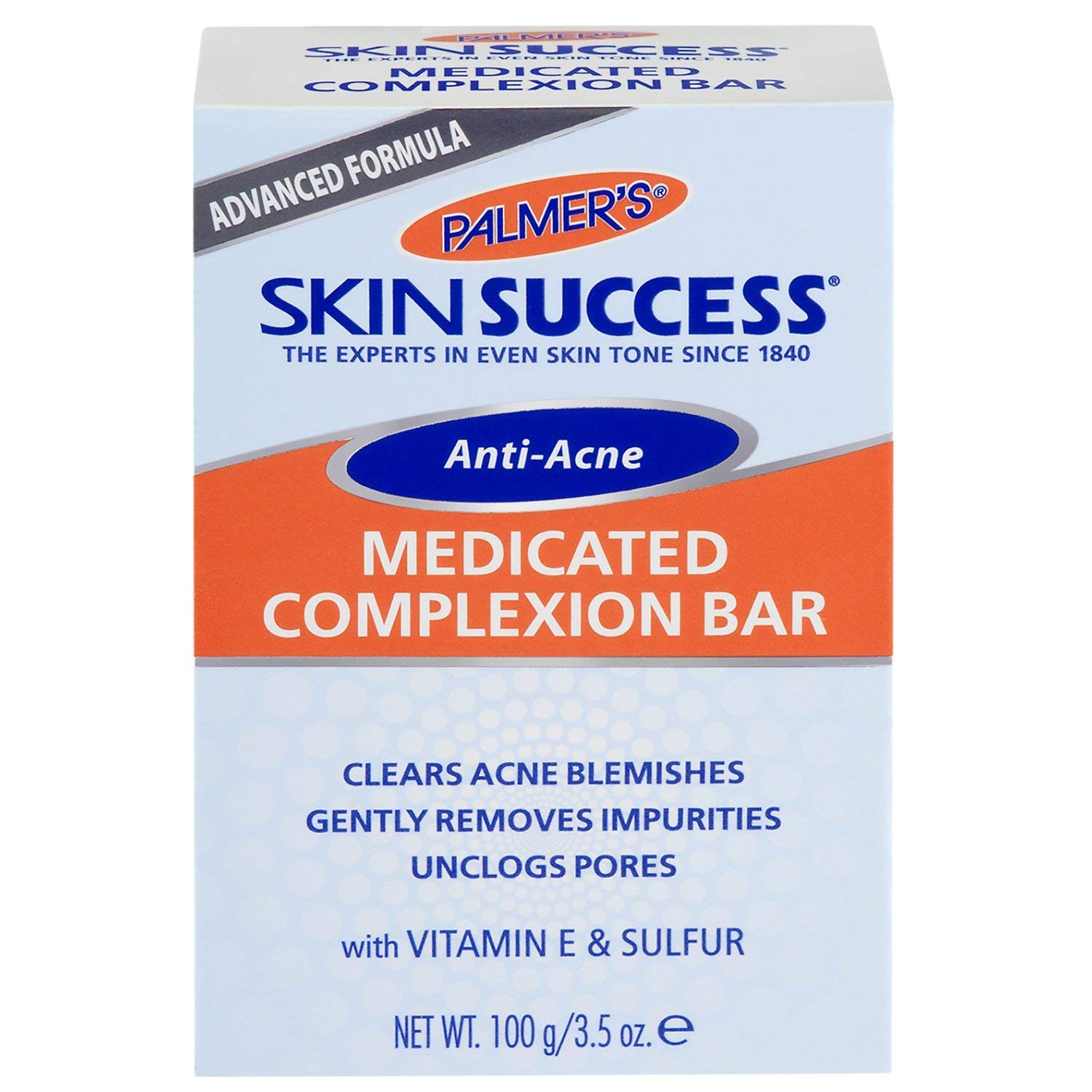 Palmer's Skin Success Eventone Medicated Anti-Acne Complexion Soap Bar | 3.5 Ounces (Pack of 12)