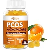 Auranic PCOS Gummy for Hormonal Balance, Vitamins for Women Fertility & Ovarian Conception Support, Gummies with Multivitamin, Myo Inositol and Folate, Helps Menstrual Cycle and Ovulation Health