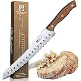Purple Dragon Bread Knife, Serrated Knives for Homemade Bread Sourdough, German High Carbon Steel Cake Knife and Fruits Cutting, Gift Box, Anniversary Idea Christmas Gift for Men and Women