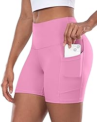 CHRLEISURE Womens Biker Yoga Shorts with