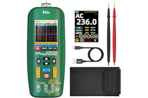 BSIDE Handheld Digital Oscilloscope Multimeter Tester Rechargeable Waveform Generator Graph Scope Meter, TRMS with Data Transfered, Measures Cap Diode Amp Voltage for Car Audio Amplifier Lab LED HVAC